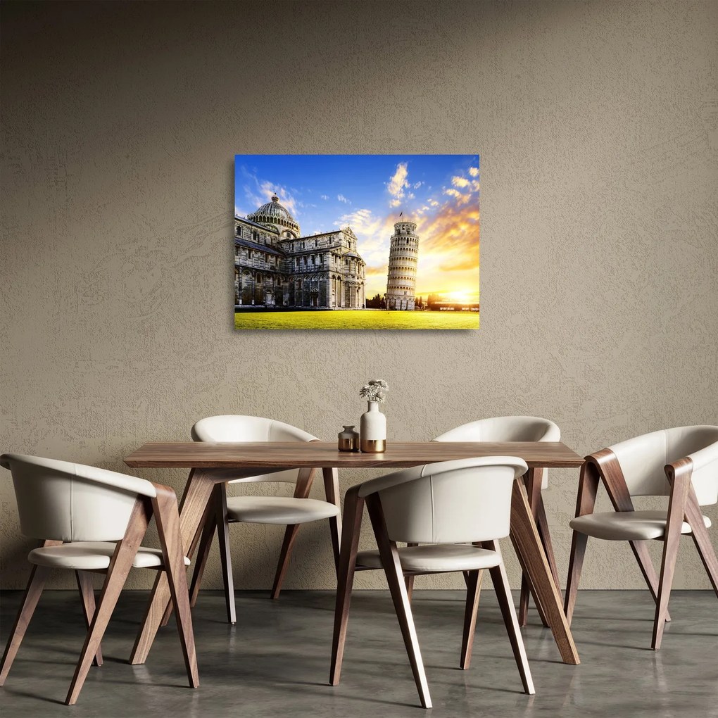 Tablou pe sticlă - Pisa (70x50 cm)