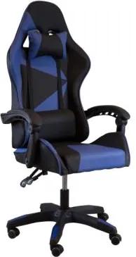 Scaun gaming SIG838 Fără suport de picioare Negru+Albastru