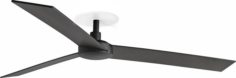 Ventilator incastrabil tavan cu telecomanda RUDDER 3 L negru/nuc