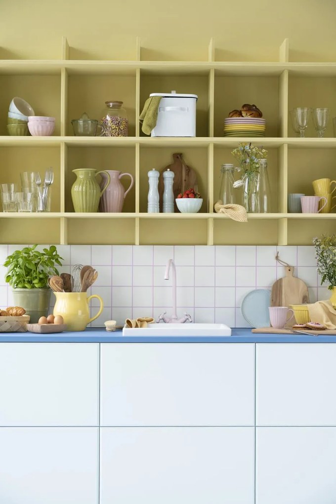 Bol galben din ceramica pentru aluat MYNTE LEMONADE