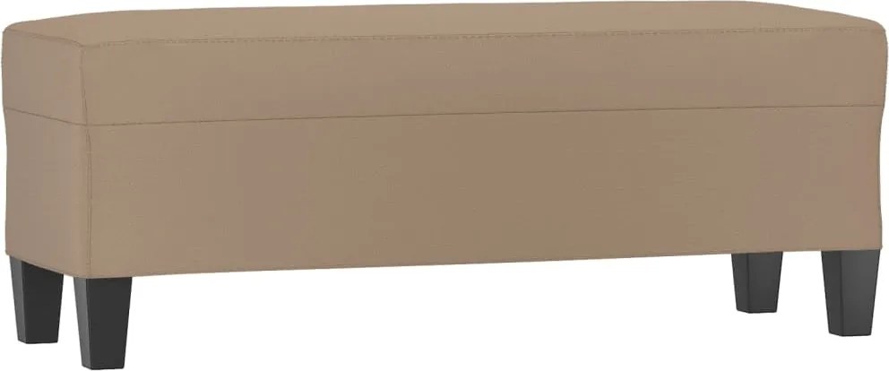 vidaXL Bancă, cappuccino , 100x35x41 cm, piele ecologică