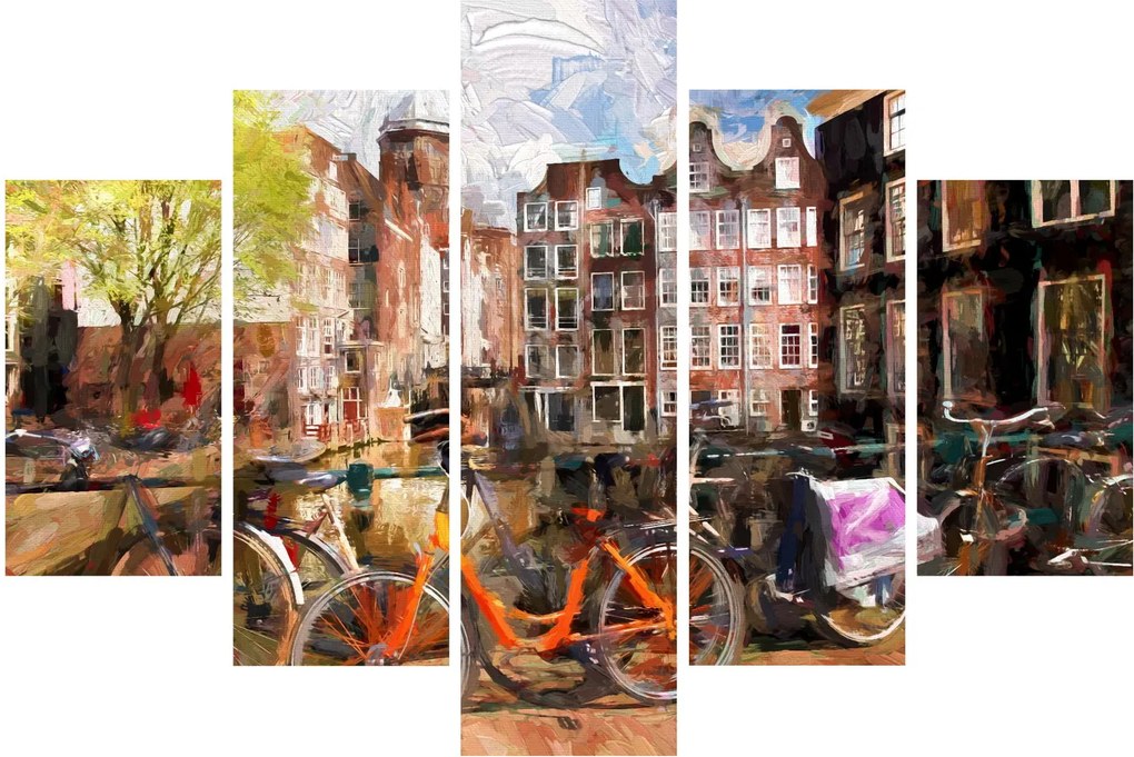 Tablou - Amsterdam, pictură (150x105 cm)