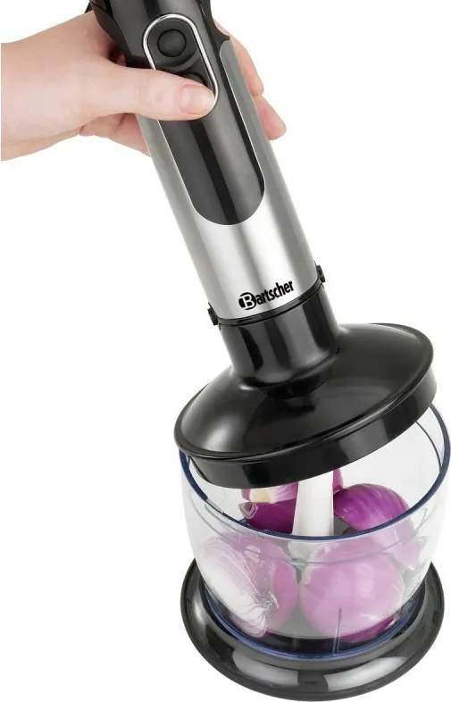 Blender 4in1 Bartscher 130206, 700 W, 5 viteze, 1250/800/500 ml, Negru