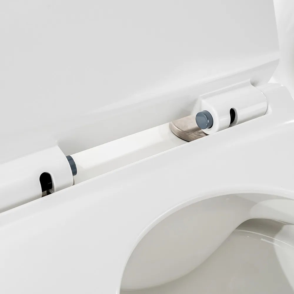 Toaletă Ride montată pe perete, fără margine