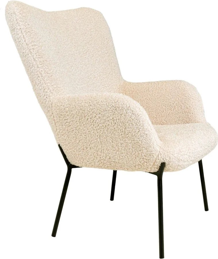 Fotoliu crem cu tapițerie din blană artificială Glasgow – Bonami Essentials