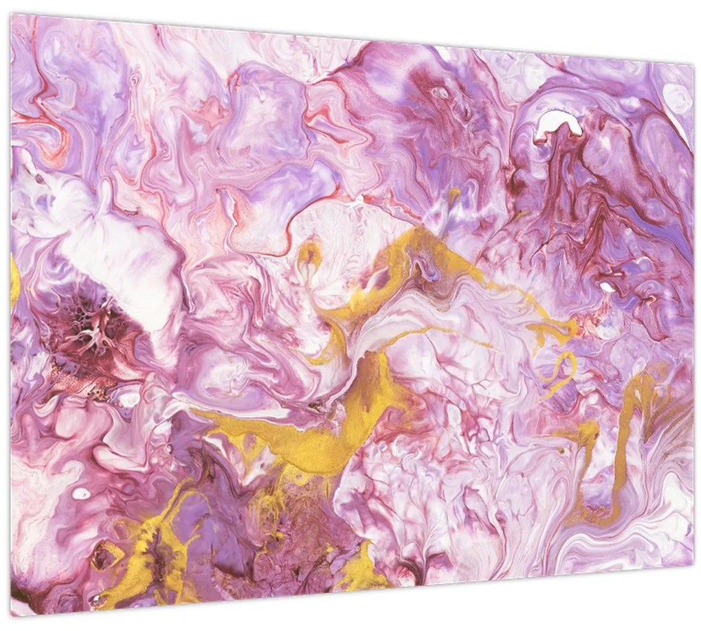 Tablou - Abstract roz (70x50 cm)