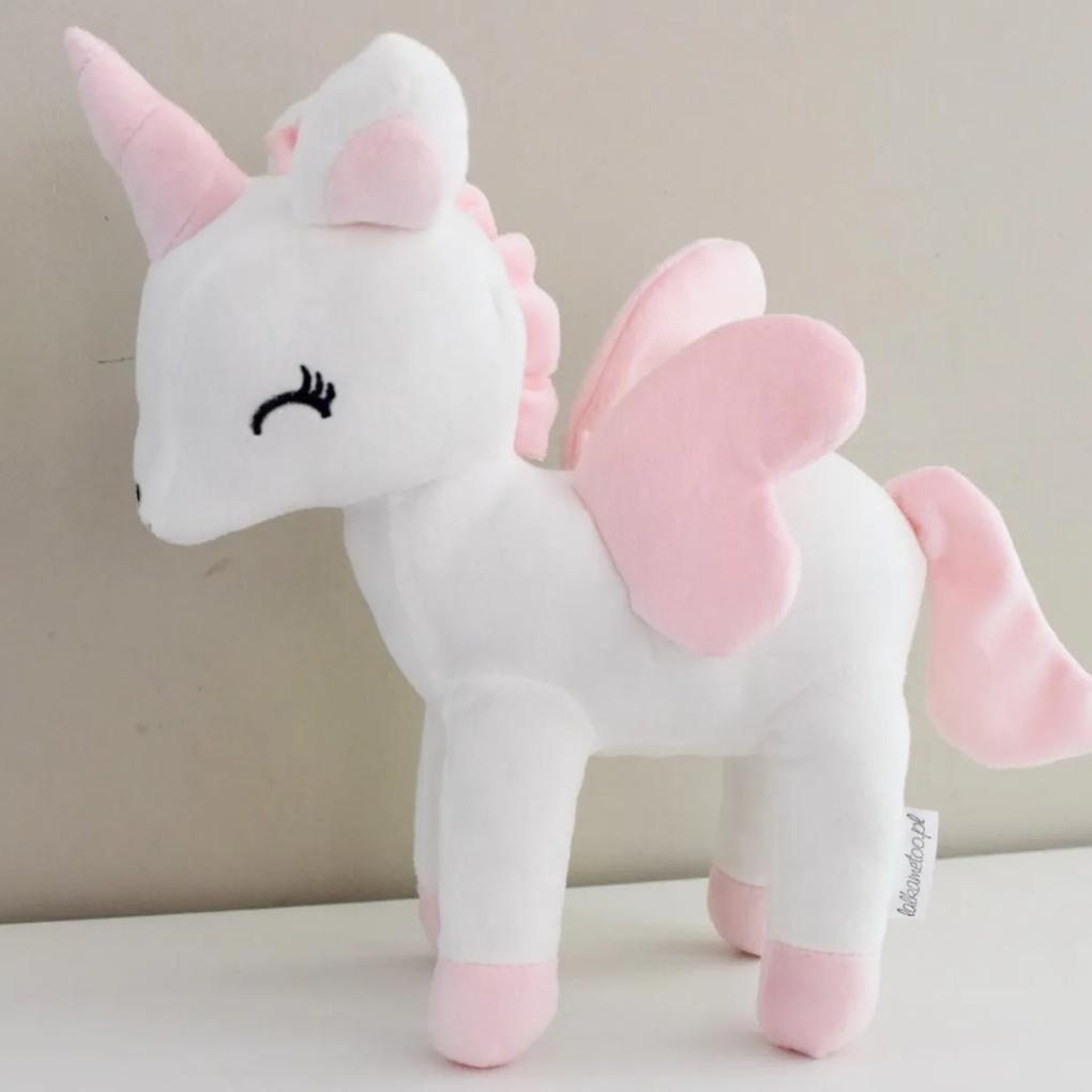 Unicorn de pluș Metoo M - alb/roz, 26cm 25 cm