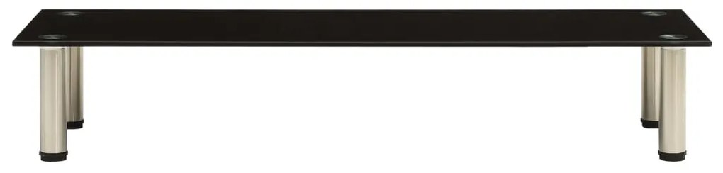322767 vidaXL Suport TV, negru, 100 x 35 x 17 cm, sticlă securizată