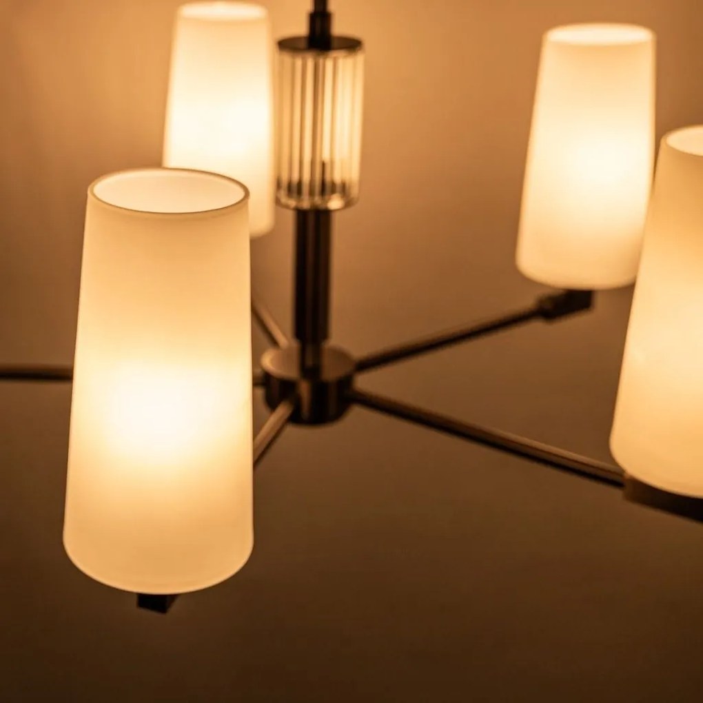 Candelabru elegant cu 5 brate VINCENZA titan periat
