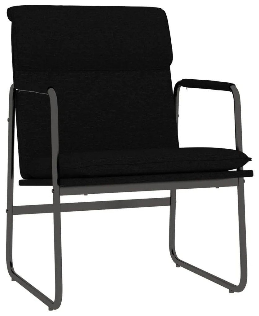 351344 vidaXL Scaun de relaxare, negru, 55x64x80 cm, material textil