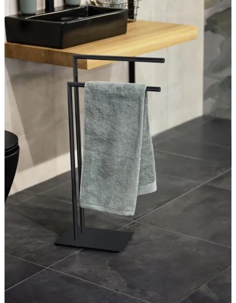 WENKO 71555800 - Suport pentru prosoape RECCO 48x80,5 cm negru