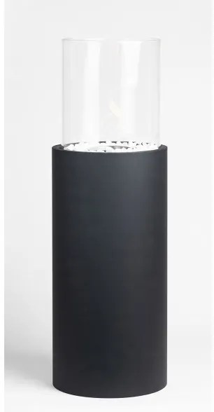 Șemineu pe bioetanol ROMA 26,5x80,5 cm 2kW negru + husă de protecție