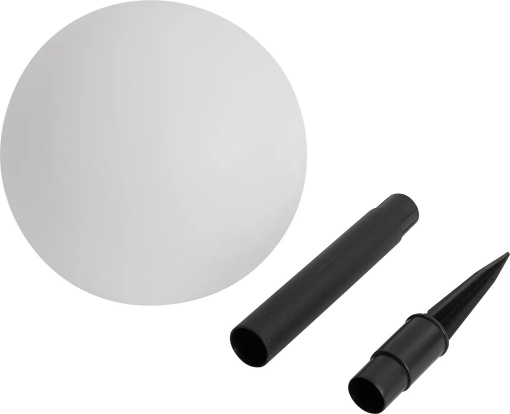 Set de 3 lampi de podea exterioare albe cu LED solar IP44 - Ludger