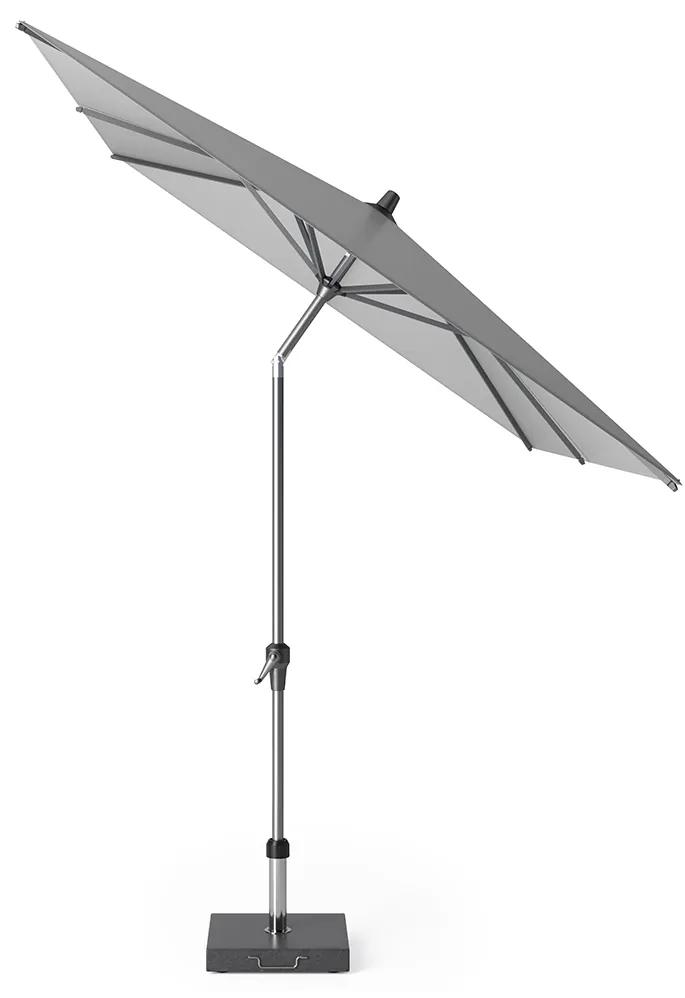Set umbrela terasa / gradina Platinum Riva, 3x2 m, dreptunghiulara, gri, suport granit Rome negru 60 kg inclus