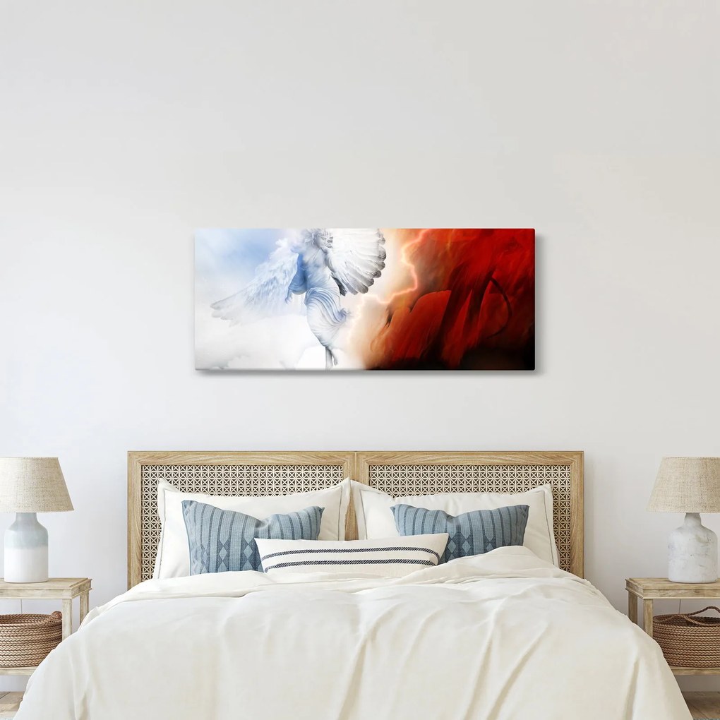 Tablou - Binele și răul (120x50 cm)