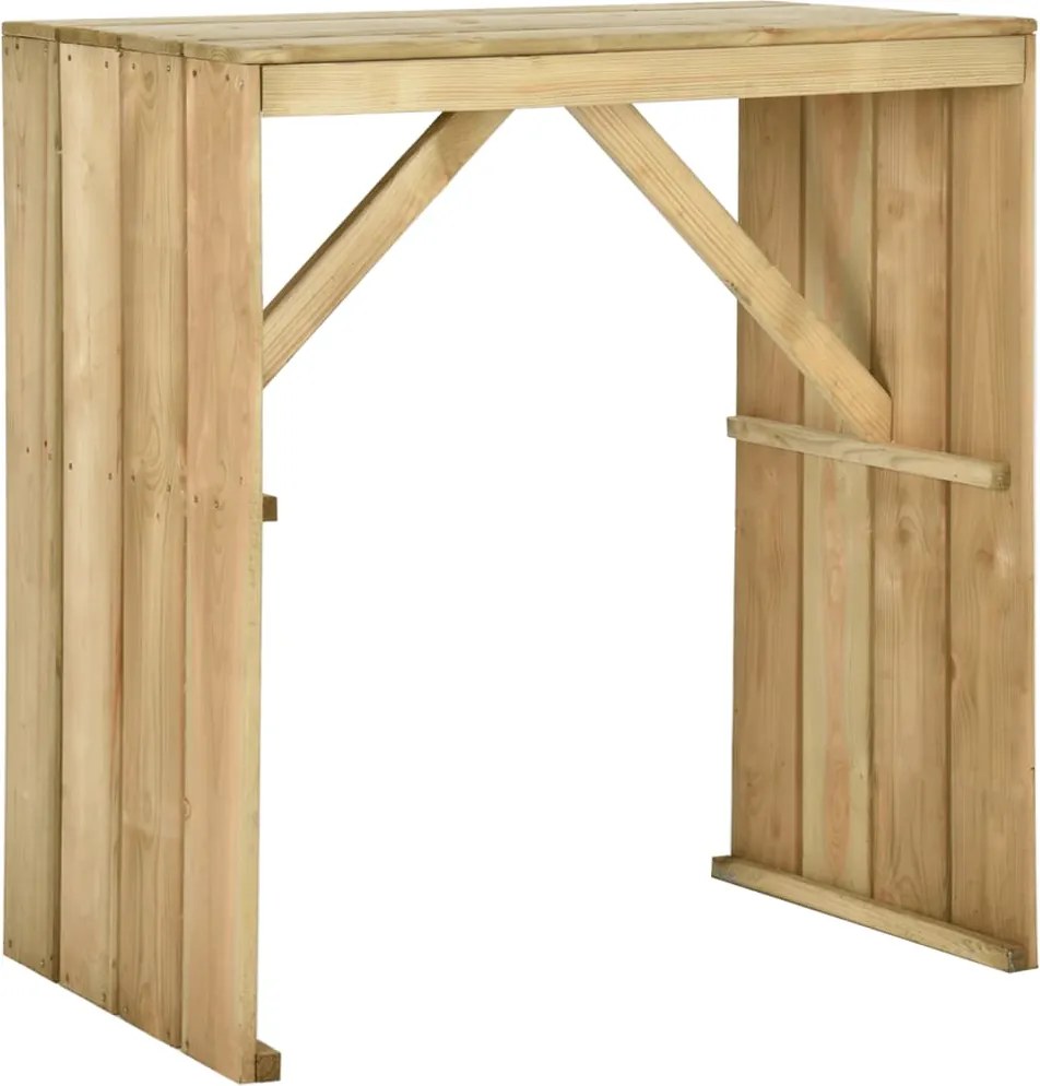 vidaXL Masă de bar, 100x60x110 cm, lemn de pin tratat