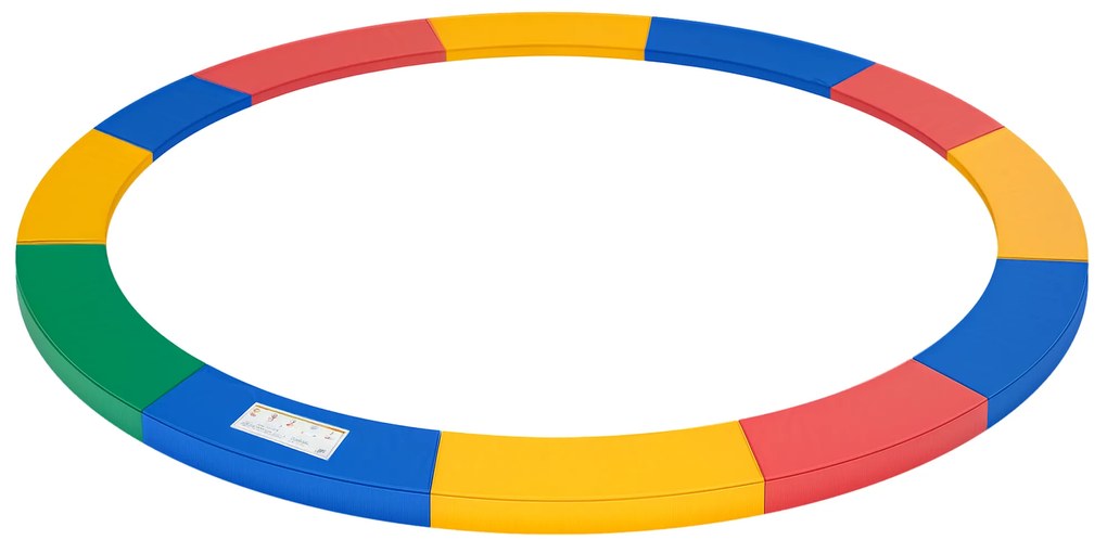 HOMCOM Acoperire Margine Trambulină Multicolor Ø366 cm | Aosom Romania