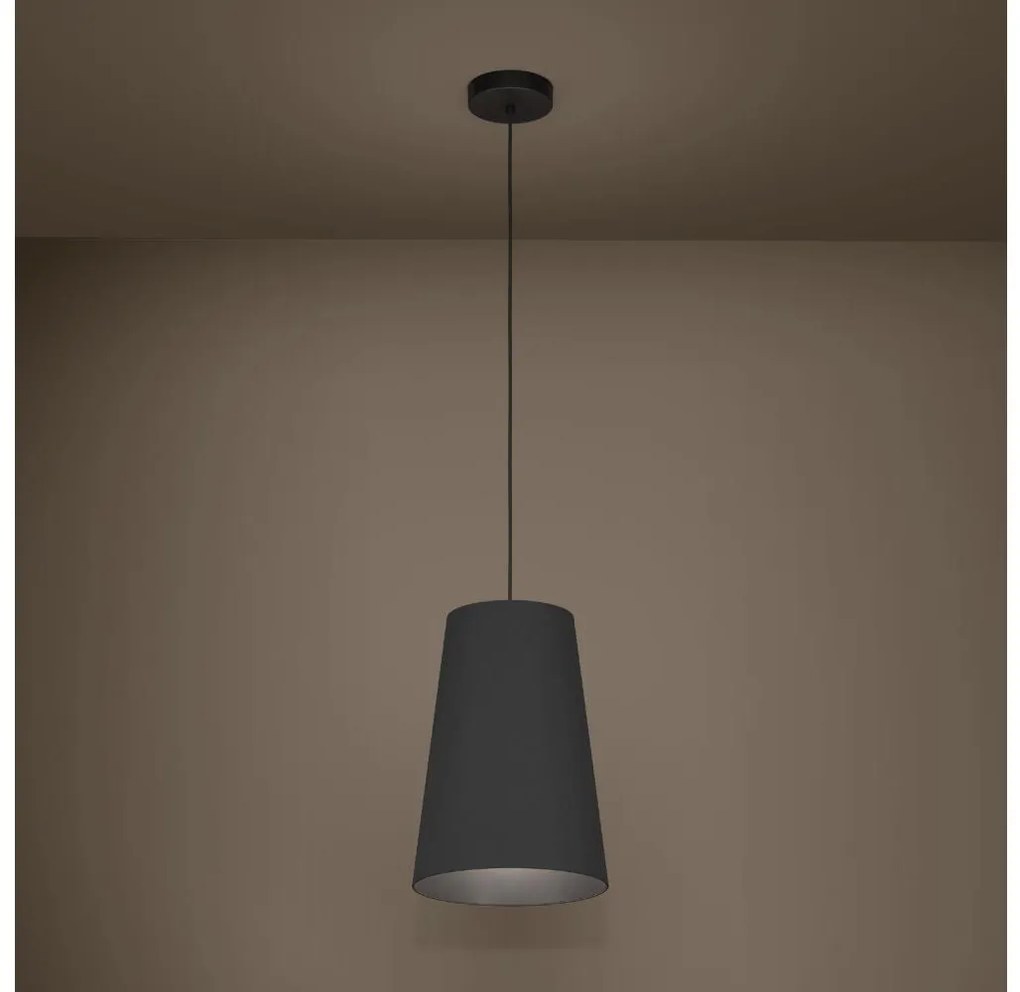 Lustră pe cablu Eglo 390132 PETROSA 1xE27/40W/230V negru