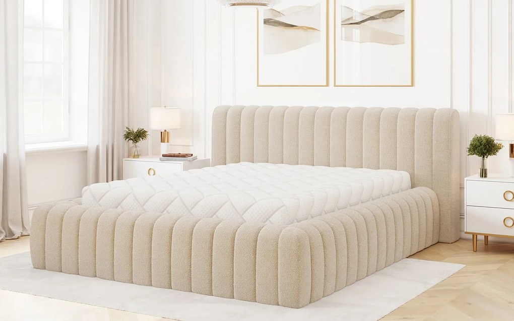 Pat lemn masiv Carilla 140/160/180x200 cm Personalizabil - Royal 18, 180x200