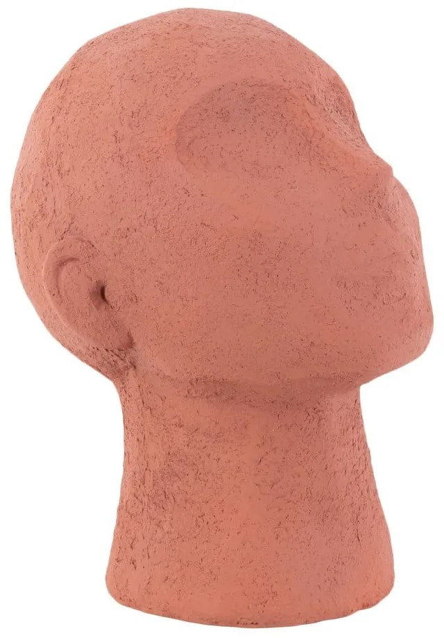 Statuetă decorativă PT LIVING Face Art, înălțime 22,8 cm, portocaliu teracotă