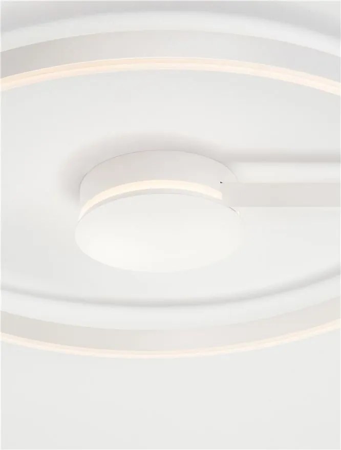 Lustra circulara aluminiu alb LED CCT SIENA 80cm