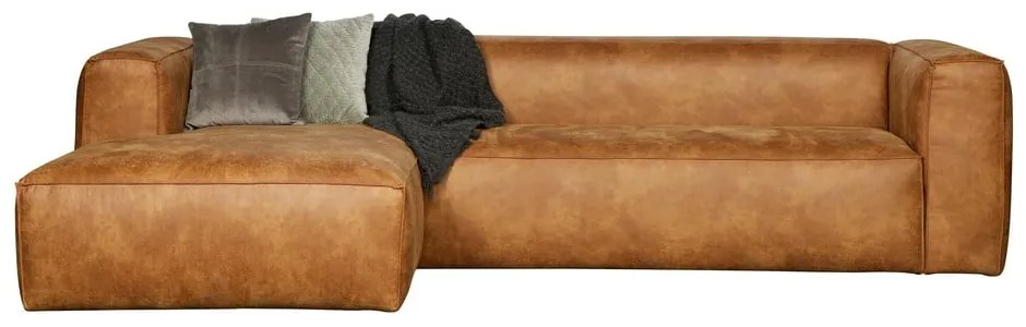 Colțar din piele reciclată WOOOD Bean, maro