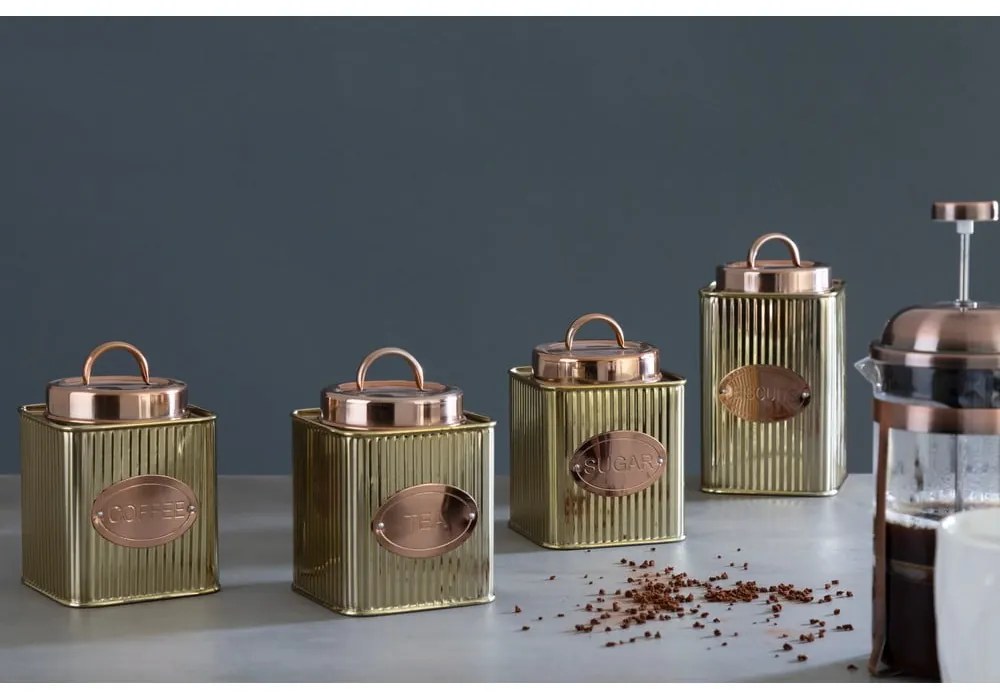 Recipient din oțel inoxidabil pentru cafea Prescott – Premier Housewares