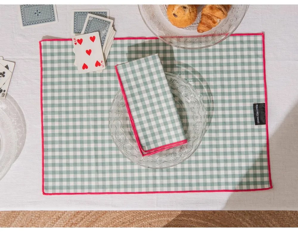 Suporturi pentru farfurii din material textil 2 buc. 35x50 cm Vichy – Really Nice Things