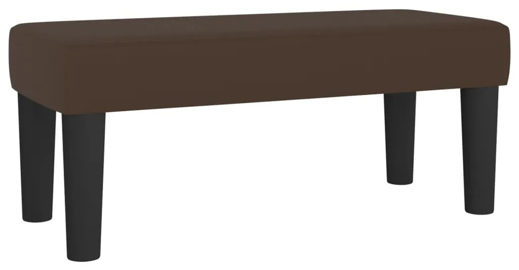 346635 vidaXL Bancă, maro, 70x30x30 cm, piele ecologică