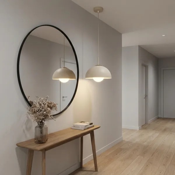 Brilagi - Lustră suspendată pe cablu COSMO 1xE27/60W/230V Ø30 cm bej/auriu