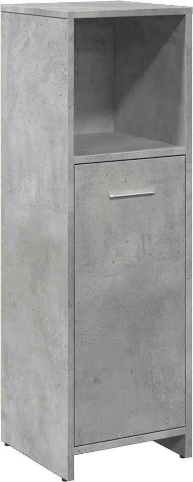 vidaXL Dulap de baie, gri beton, 30 x 30 x 95 cm, PAL