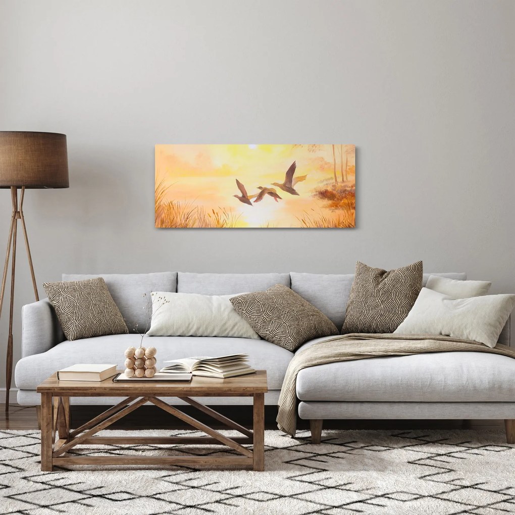Tablou - Macarale la apus de soare (120x50 cm)