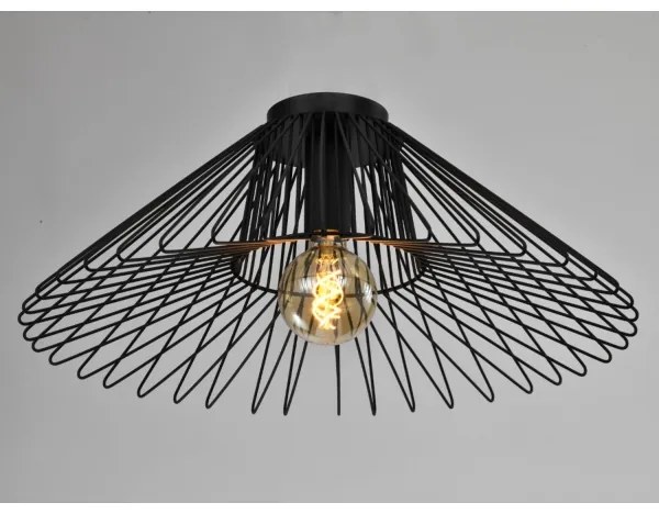 Plafonieră ONLI DUCCIO 1xE27/22W/230V d. 60 cm negru