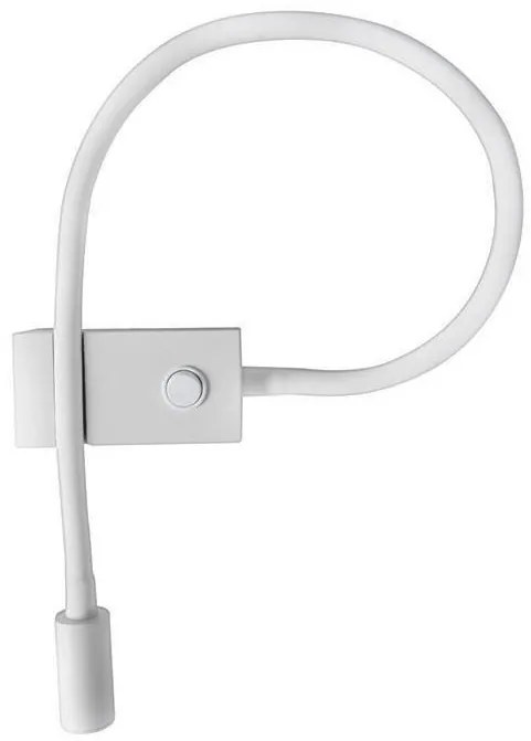 Aplica LED cu spot directionabil design minimalist Geneva alba NVL-8126581