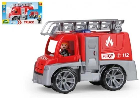 Mașină de pompieri, plastic, 29cm, cu figurină, 24m +