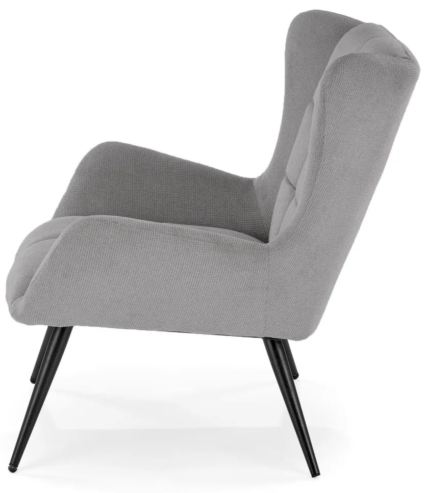 Fotoliu Byron stofa gri H92 cm