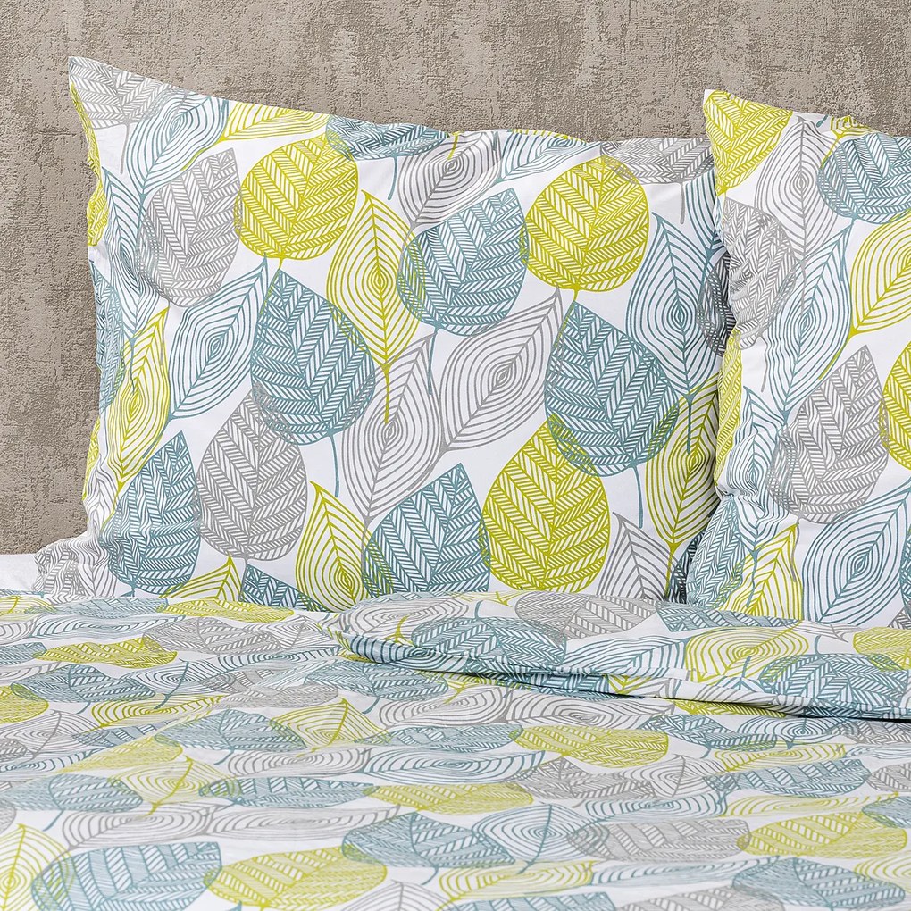 Lenjerie de pat din bumbac 4Home Nordic Leaves, 140 x 220 cm, 70 x 90 cm, 140 x 220 cm, 70 x 90 cm