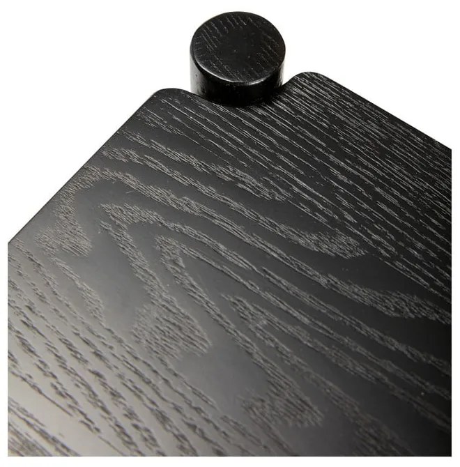 Măsuță de servire cu roți din lemn de stejar 40x40 cm Norm – Hübsch