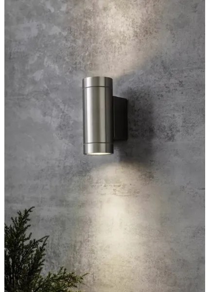 Markslöjd 107917 - Aplică perete exterior PIPE 2xGU10/35W/230V IP44