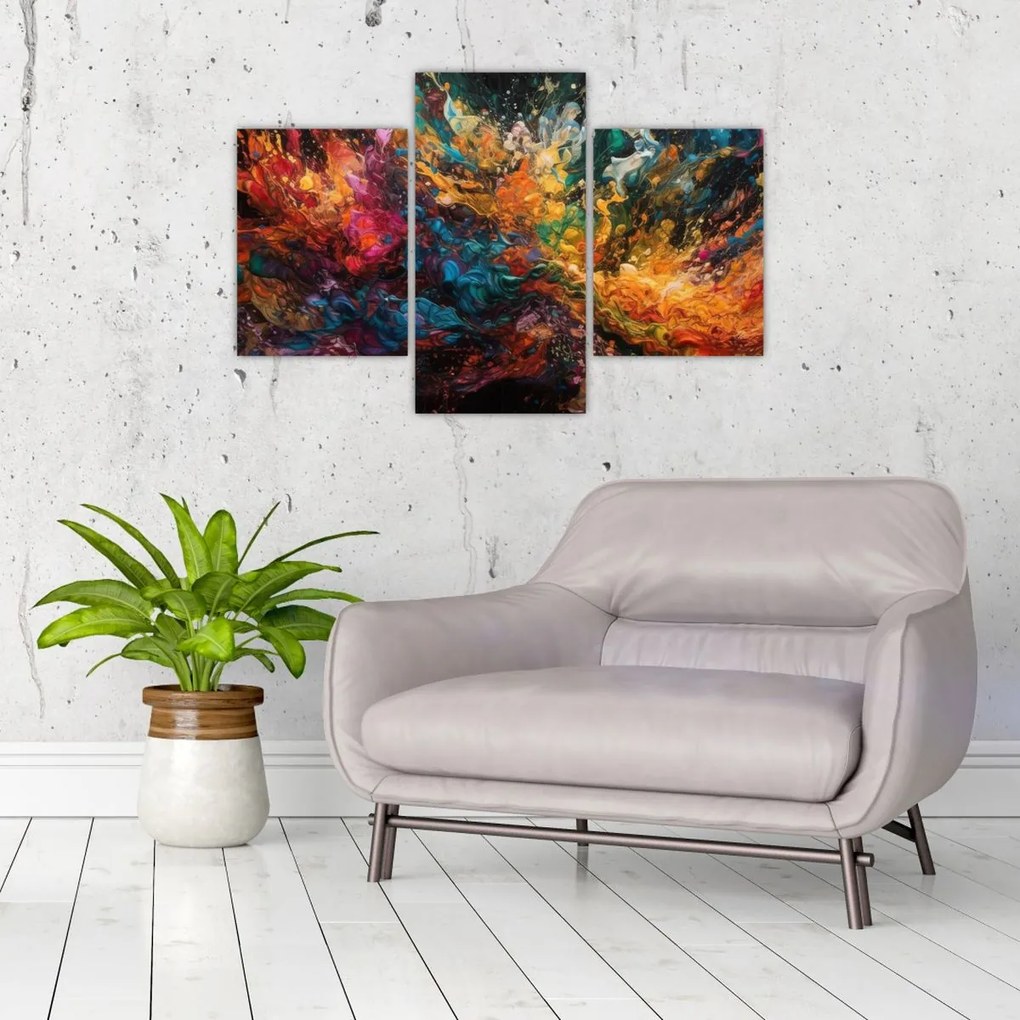 Tablou - Abstracția culorilor II. (90x60 cm)