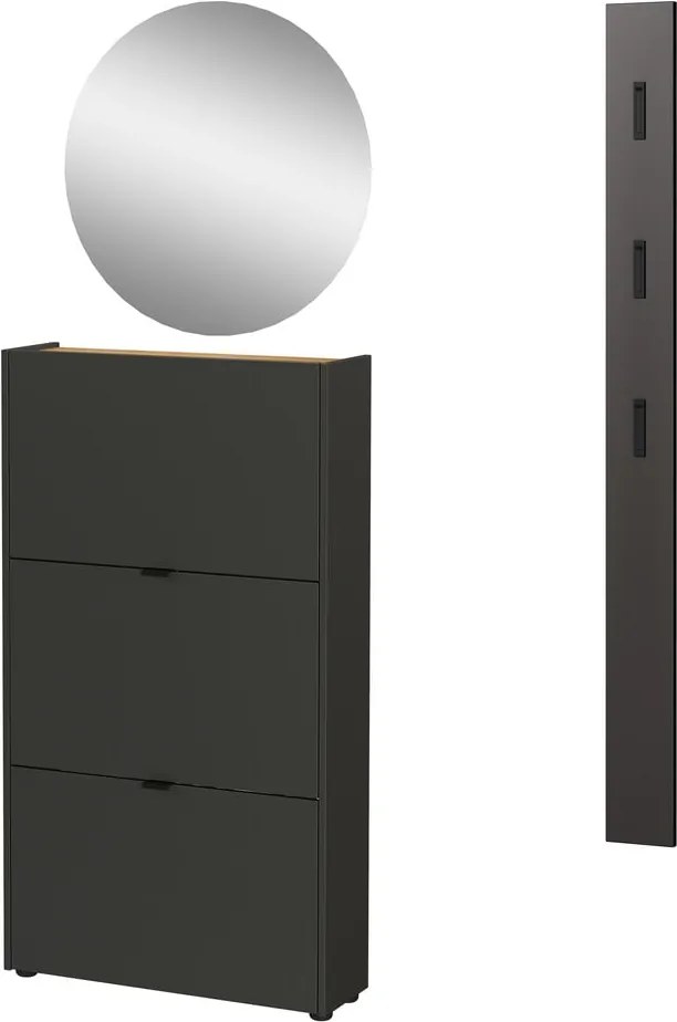 Set pentru hol gri antracit 101x200x22 cm Ameca – Germania