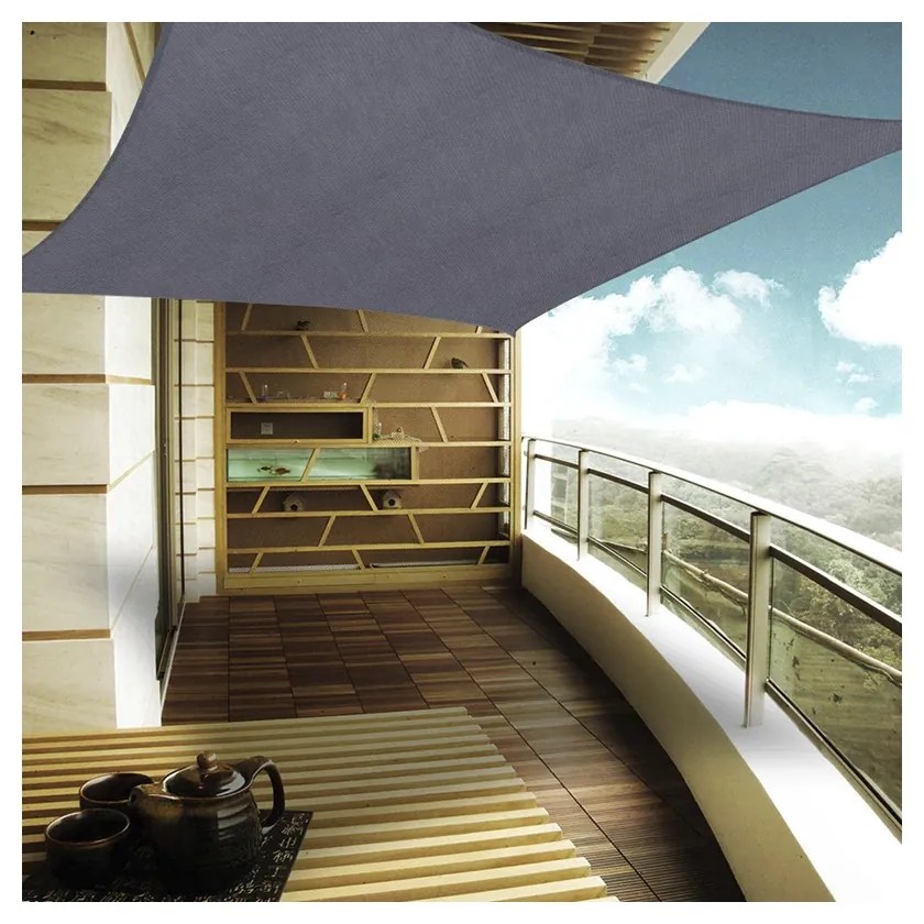 Prelata patrata pentru umbra SHADOW 5 x 5 m, gri inchis