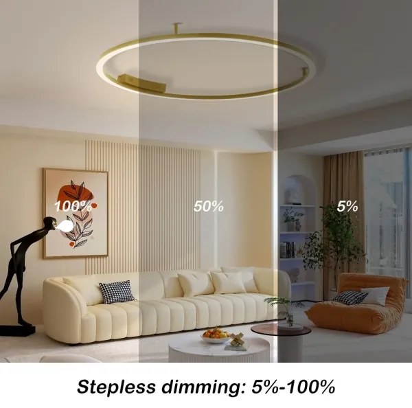 Immax NEO 07290-120G-LED+CCT Lampă de tavan dimabilă FINO 72W/230V Tuya Ø 120 cm + telecomandă