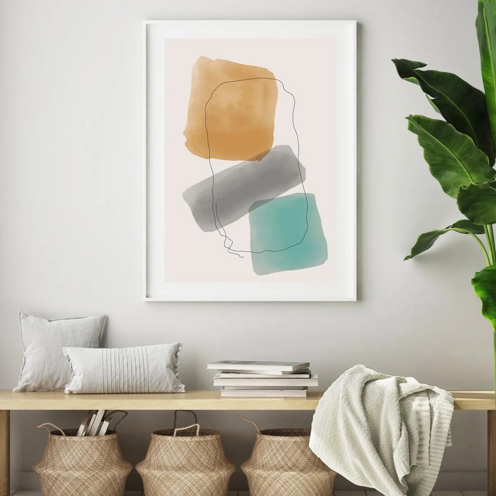 Poster - Abstracție pictată (A4)