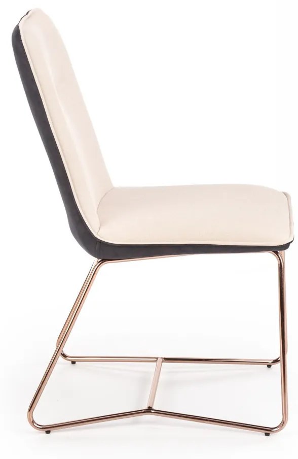Scaun K390 piele ecologica crem