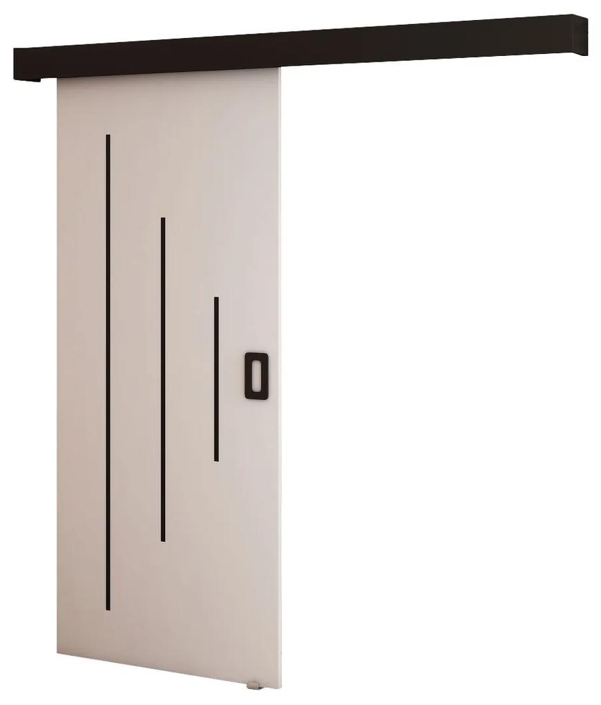 Zondo Uși culisante 90 cm Bethany Y (alb mat + negru mat). 1043500