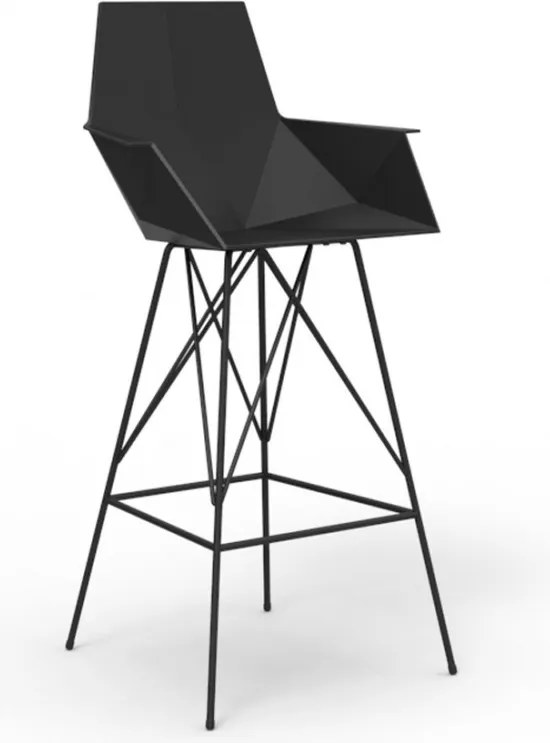 Set de 4 scaune de bar cu brate de exterior / interior design modern premium FAZ CHAIR 54164