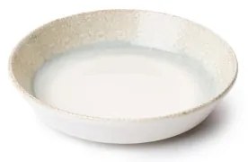 Set de veselă din porțelan, 27 piese, bej/verde