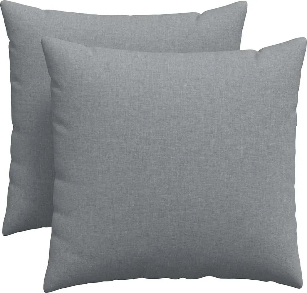 vidaXL Perne pentru canapea 2 pcs Gri deschis 50 x 50 cm țesătură