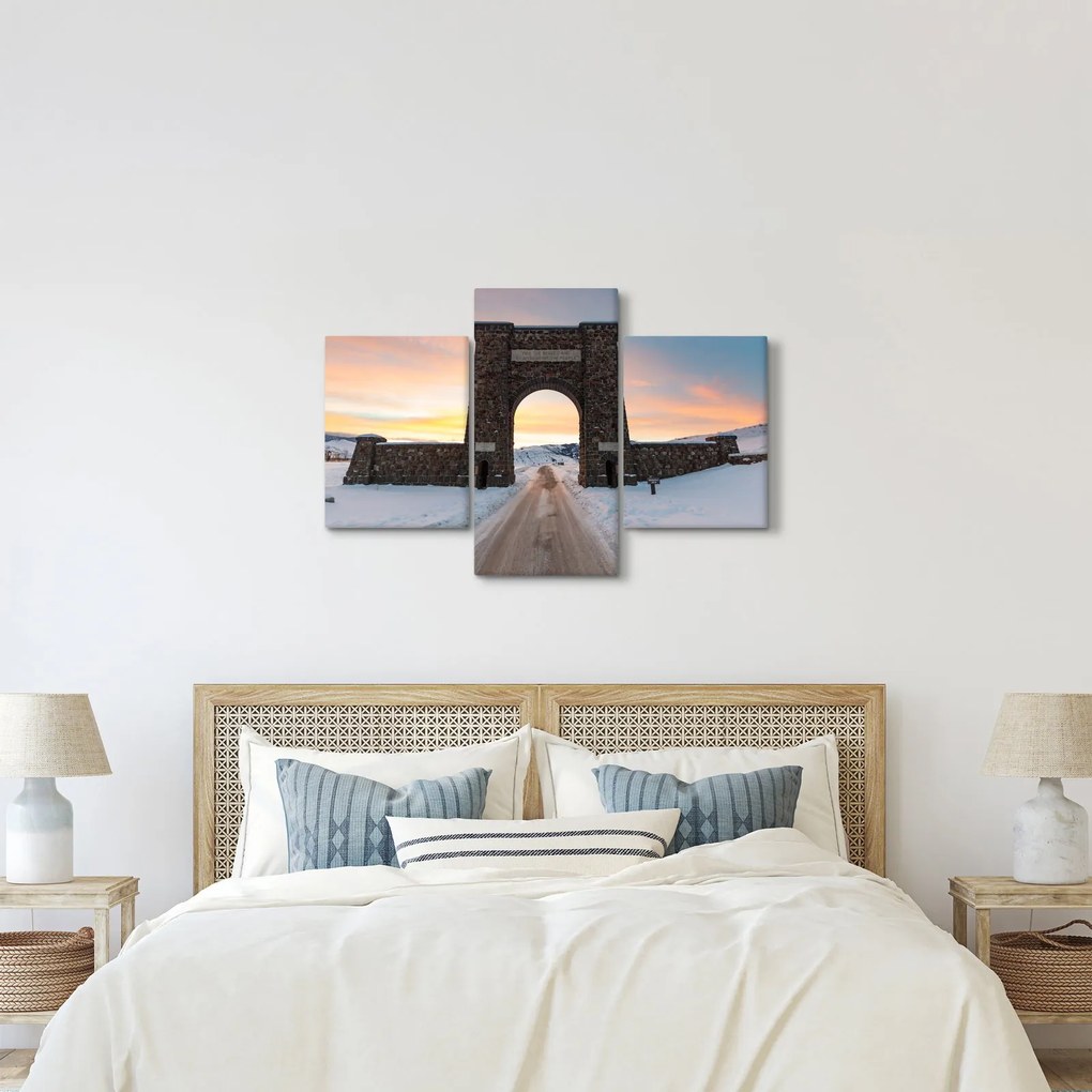 Tablou cu poarta, Yellowstone (90x60 cm)